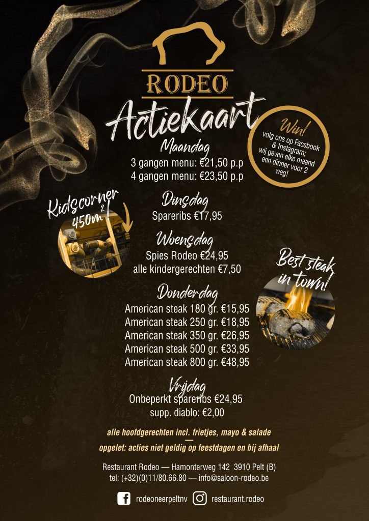 Restaurant Rodeo Actie | TableFever