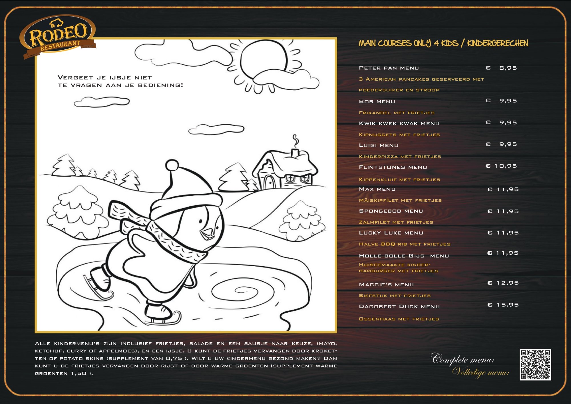 Restaurant Rodeo Menu | TableFever